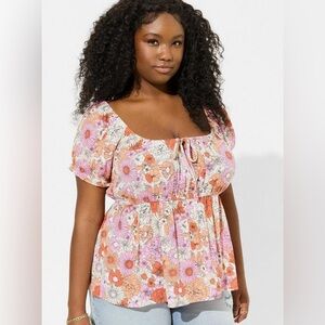 Torrid Size 3 Babydoll Top
